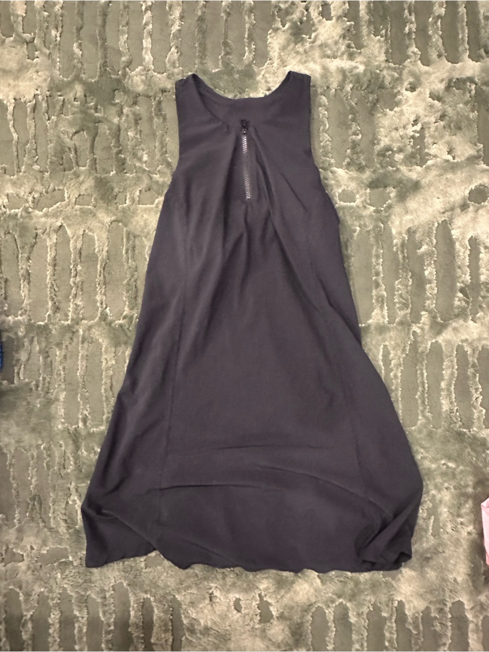Zella Black Exercise Dress with Front Zip